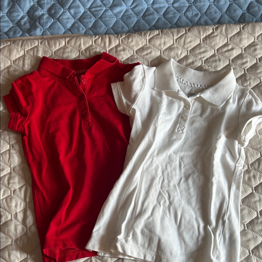 Cat & Jack Red and White Polo Shirts for Kids